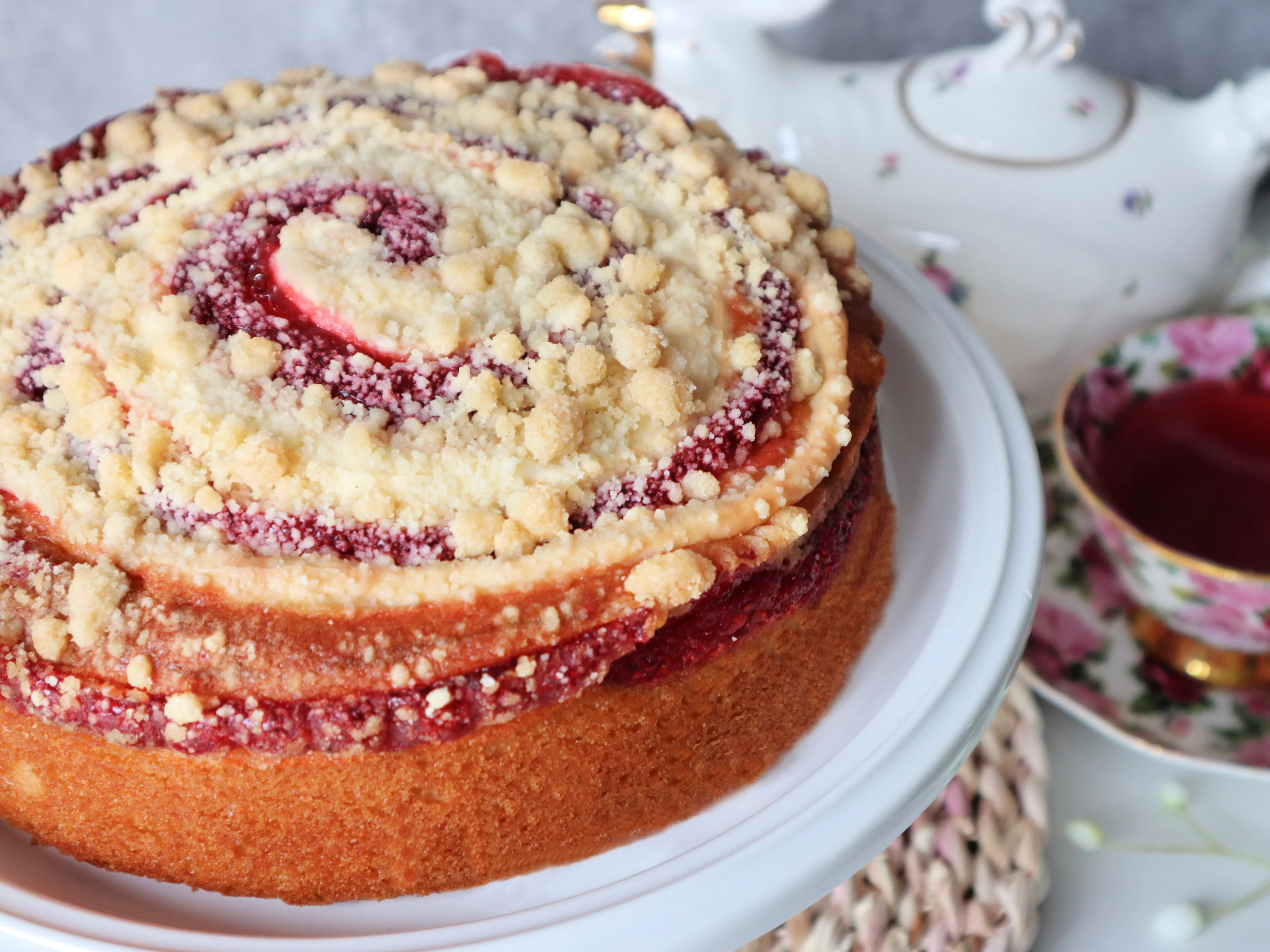 Raspberry Cream Cake